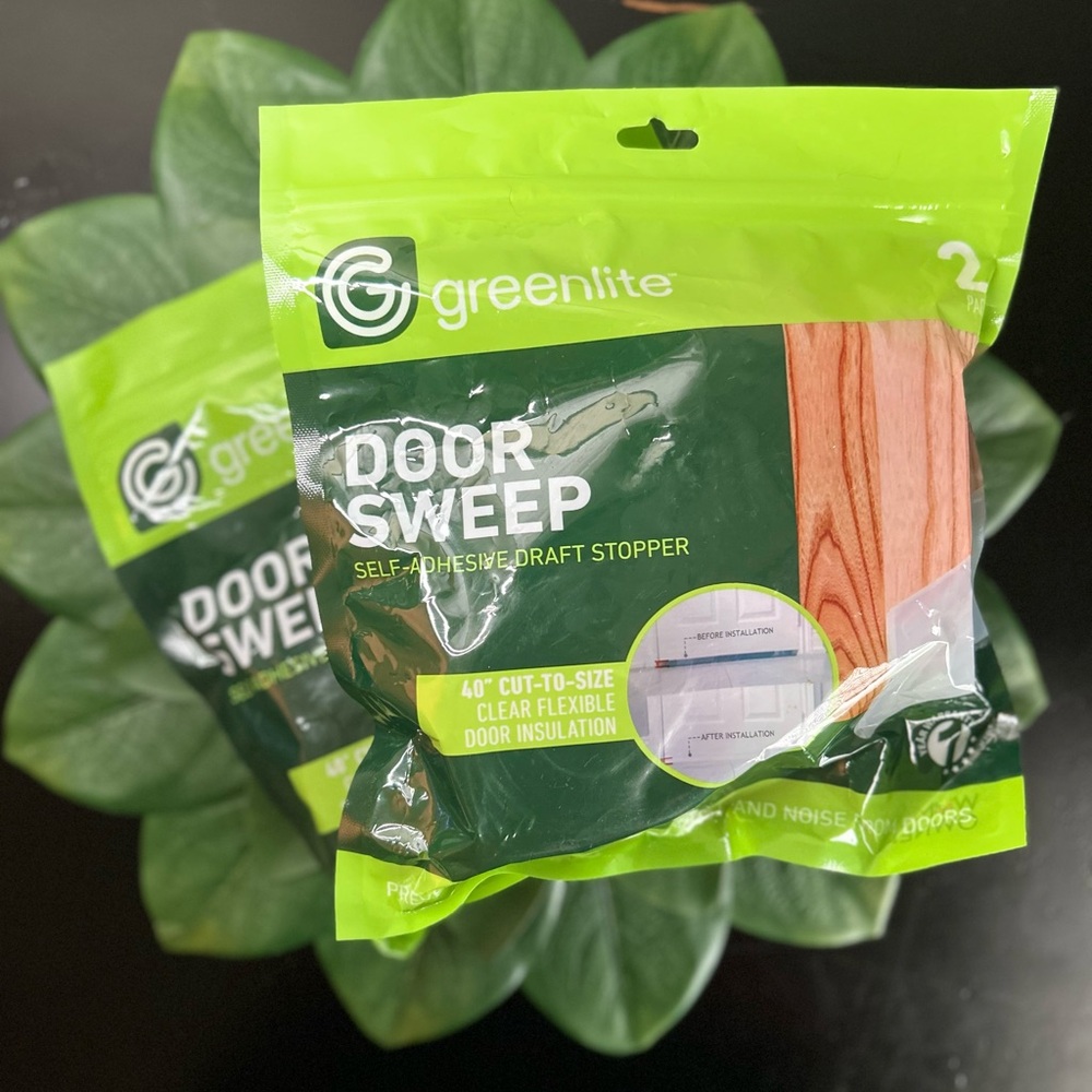Greenlite Door Sweep Self-Adhesive Draft Stopper X2 Pack NWT